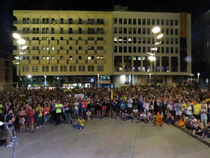 Concentraci&oacute; 'Un any del 20-S' i projecci&oacute; de '21 Fortaleses. L'U d'Octubre a Girona'