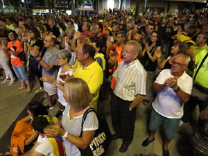 Concentraci&oacute; 'Un any del 20-S' i projecci&oacute; de '21 Fortaleses. L'U d'Octubre a Girona'