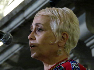 Concentraci&oacute; a la pla&ccedil;a del Vi per la llibertat dels presos pol&iacute;tics, amb Joanjo Bosk