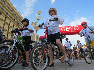 56a Festa del Pedal del GEiEG a la pla&ccedil;a de l'U d'octubre de 2017