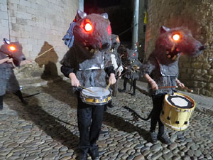 Fires 2018. La Beatufarra, descens del Beatusaure per les escales de la Catedral de Girona