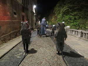 Fires 2018. La Beatufarra, descens del Beatusaure per les escales de la Catedral de Girona