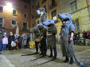 Fires 2018. La Beatufarra, descens del Beatusaure per les escales de la Catedral de Girona