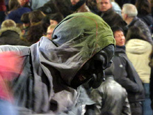 Fires 2018. La Beatufarra, descens del Beatusaure per les escales de la Catedral de Girona