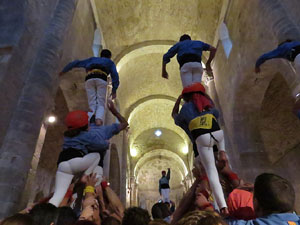 Fires 2018. Els Castells de Vigília al monestir de Sant Pere de Galligants, amb els Marrecs de Salt i la Colla Castellera Esperxats