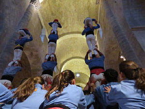 Fires 2018. Els Castells de Vigília al monestir de Sant Pere de Galligants, amb els Marrecs de Salt i la Colla Castellera Esperxats