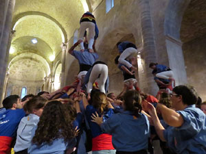 Fires 2018. Els Castells de Vigília al monestir de Sant Pere de Galligants, amb els Marrecs de Salt i la Colla Castellera Esperxats