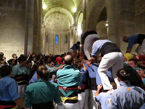 Fires 2018. Els Castells de Vigília al monestir de Sant Pere de Galligants, amb els Marrecs de Salt i la Colla Castellera Esperxats