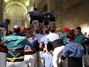 Fires 2018. Els Castells de Vigília al monestir de Sant Pere de Galligants, amb els Marrecs de Salt i la Colla Castellera Esperxats