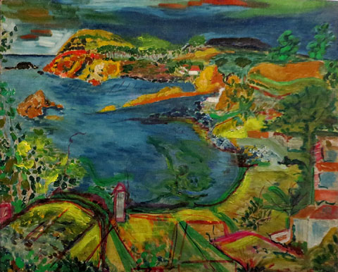 Cala S'Alguer. Anys 60. Oli sobre tela