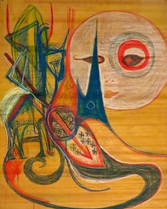 Sant Jordi. ca. 1980. Acrílic sobre tela