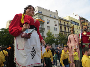 Fires 2018. 37a. Trobada de Gegants de Fires de Sant Narc&iacute;s. La cercavila
