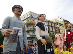 Fires 2018. 37a. Trobada de Gegants de Fires de Sant Narc&iacute;s. La cercavila