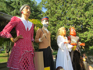 Fires 2018. 37a. Trobada de Gegants de Fires de Sant Narc&iacute;s. La plantada
