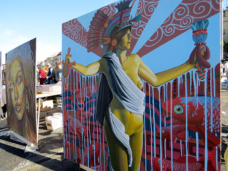 Fires 2018. Concurs d'Art Urbà 'Lluïment' a la plaça Catalunya