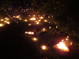 Fires 2018. Espectacle de foc i música Lluminàries de Fires, a càrrec de Taller de Magnèsia i Els Berros de la Cort