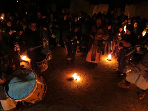 Fires 2018. Espectacle de foc i música Lluminàries de Fires, a càrrec de Taller de Magnèsia i Els Berros de la Cort