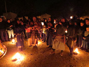 Fires 2018. Espectacle de foc i música Lluminàries de Fires, a càrrec de Taller de Magnèsia i Els Berros de la Cort