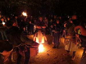 Fires 2018. Espectacle de foc i m&uacute;sica Llumin&agrave;ries de Fires, a c&agrave;rrec de Taller de Magn&egrave;sia i Els Berros de la Cort