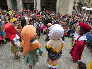 Fires 2018. Passejada amb els capgrossos de la ciutat i Fal&middot;lera Gironina