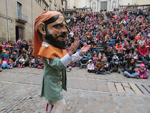 Fires 2018. Passejada amb els capgrossos de la ciutat i Fal&middot;lera Gironina