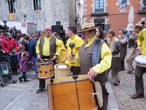Fires 2018. Passejada amb els capgrossos de la ciutat i Fal&middot;lera Gironina
