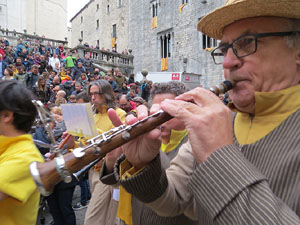 Fires 2018. Passejada amb els capgrossos de la ciutat i Fal&middot;lera Gironina