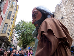 Fires 2018. Passejada amb els capgrossos de la ciutat i Fal&middot;lera Gironina