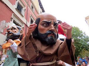 Fires 2018. Passejada amb els capgrossos de la ciutat i Fal&middot;lera Gironina