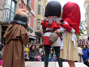 Fires 2018. Passejada amb els capgrossos de la ciutat i Fal&middot;lera Gironina