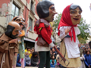 Fires 2018. Passejada amb els capgrossos de la ciutat i Fal&middot;lera Gironina