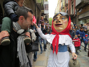 Fires 2018. Passejada amb els capgrossos de la ciutat i Fal&middot;lera Gironina