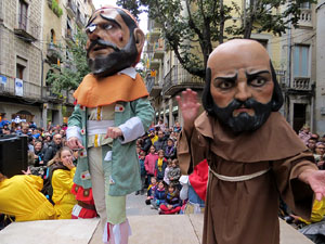 Fires 2018. Passejada amb els capgrossos de la ciutat i Fal&middot;lera Gironina