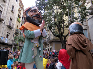 Fires 2018. Passejada amb els capgrossos de la ciutat i Fal&middot;lera Gironina