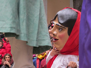 Fires 2018. Passejada amb els capgrossos de la ciutat i Fal&middot;lera Gironina