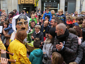 Fires 2018. Passejada amb els capgrossos de la ciutat i Fal&middot;lera Gironina