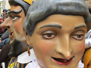 Fires 2018. Passejada amb els capgrossos de la ciutat i Fal&middot;lera Gironina