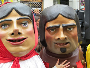 Fires 2018. Passejada amb els capgrossos de la ciutat i Fal&middot;lera Gironina