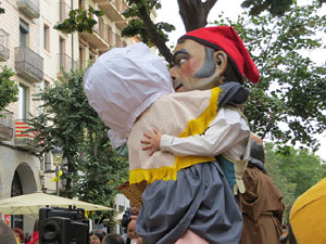 Fires 2018. Passejada amb els capgrossos de la ciutat i Fal&middot;lera Gironina