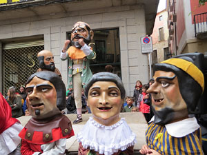 Fires 2018. Passejada amb els capgrossos de la ciutat i Fal&middot;lera Gironina