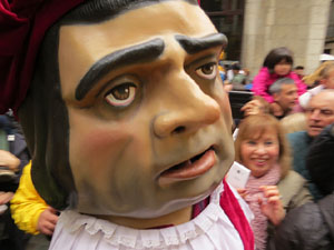 Fires 2018. Passejada amb els capgrossos de la ciutat i Fal&middot;lera Gironina