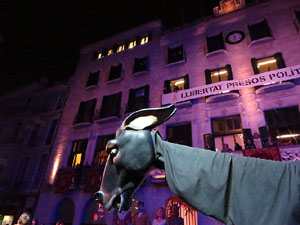 Fires 2018. Pregó de Fires. Entrada i ballades de capgrossos, gegants i faràndula a la plaça del Vi