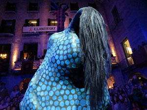 Fires 2018. Pregó de Fires. Entrada i ballades de capgrossos, gegants i faràndula a la plaça del Vi