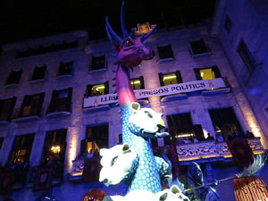 Fires 2018. Pregó de Fires. Entrada i ballades de capgrossos, gegants i faràndula a la plaça del Vi