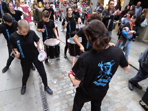 Fires 2018. Preg&oacute; de Fires. Les cercaviles de gegants i capgrossos fins la pla&ccedil;a del Vi