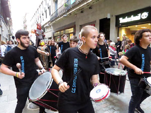 Fires 2018. Preg&oacute; de Fires. Les cercaviles de gegants i capgrossos fins la pla&ccedil;a del Vi