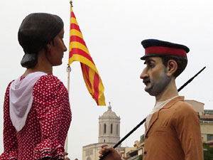 Fires 2018. Preg&oacute; de Fires. Les cercaviles de gegants i capgrossos fins la pla&ccedil;a del Vi