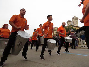 Fires 2018. Preg&oacute; de Fires. Les cercaviles de gegants i capgrossos fins la pla&ccedil;a del Vi