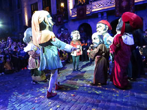 Fires 2018. Pregó de Fires. Balls de l'Àliga i els gegants de la ciutat