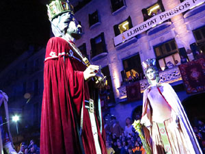 Fires 2018. Pregó de Fires. Balls de l'Àliga i els gegants de la ciutat